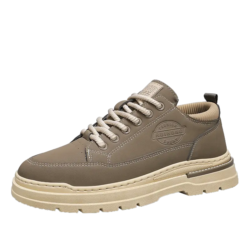 

KUPE Скользоустойчивые мужские кэжуал кеды низкие хаки, цвет Khaki