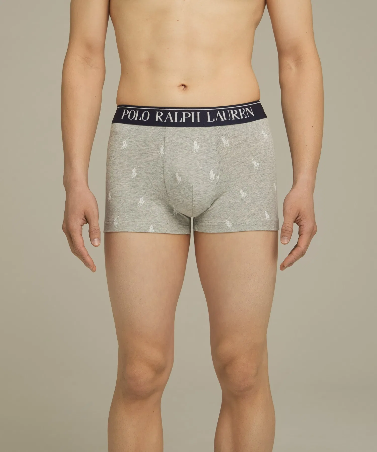 【POLO RALPH LAUREN】Короткие боксерские трусы с принтом игрока в поло — фото 2