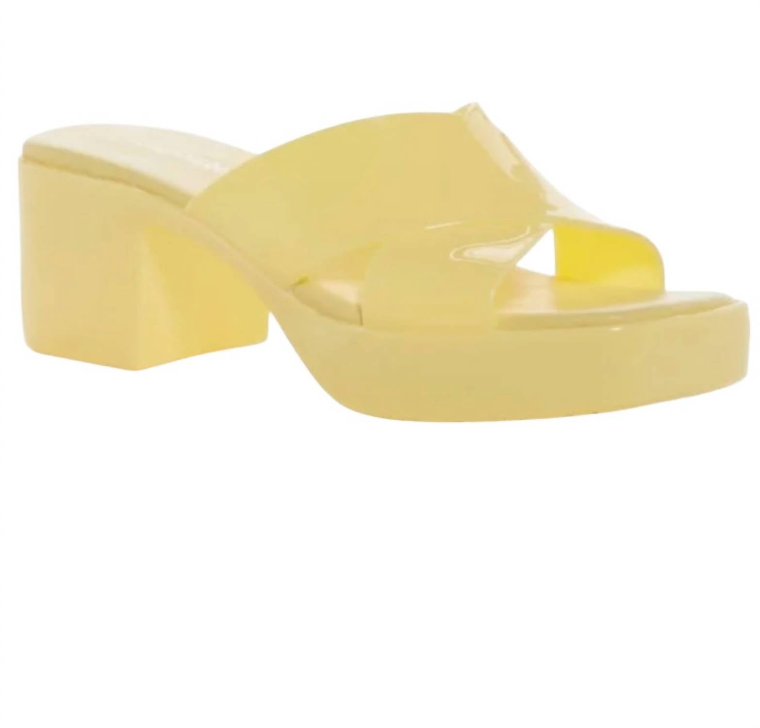 Женские желтые сандалии Bubblegum на платформе Jeffrey Campbell