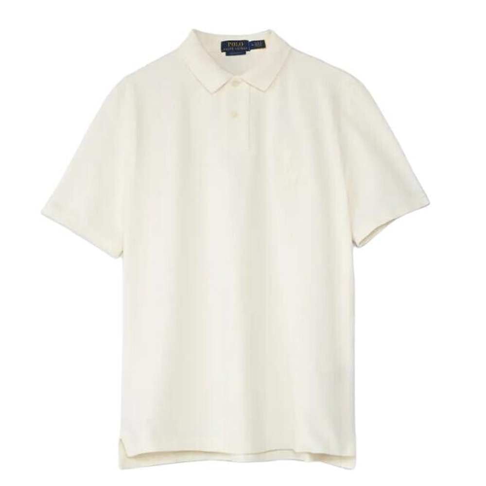 

Поло с вышитым логотипом Polo Ralph Lauren, кремовый, Бежевый, Поло с вышитым логотипом Polo Ralph Lauren, кремовый
