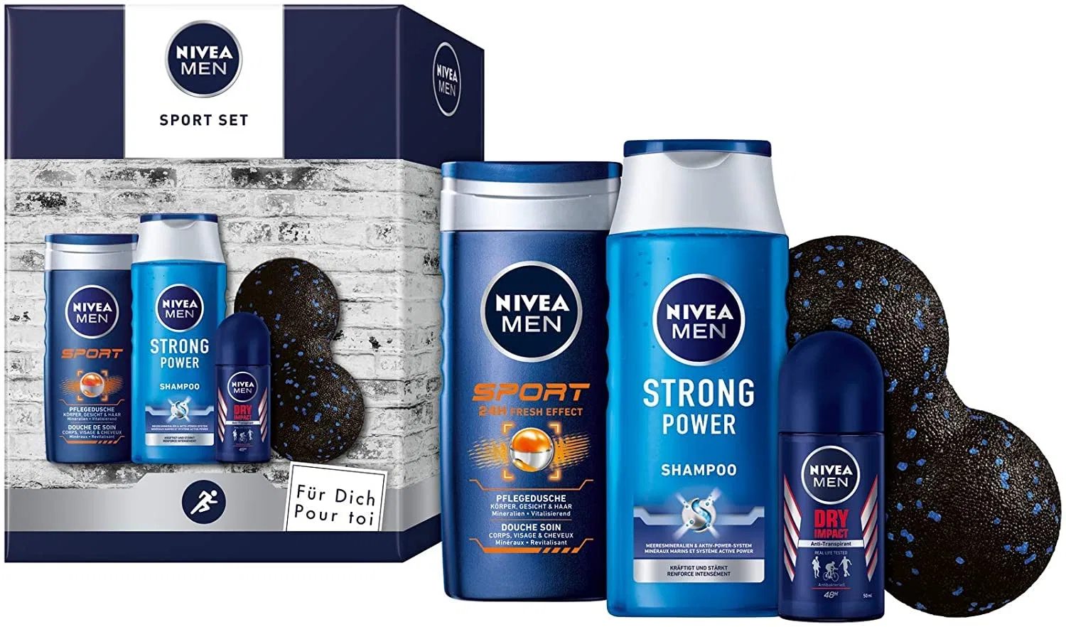 Мужской подарочный набор NIVEA Men Sport с шариком для фасций Nivea — фото 3