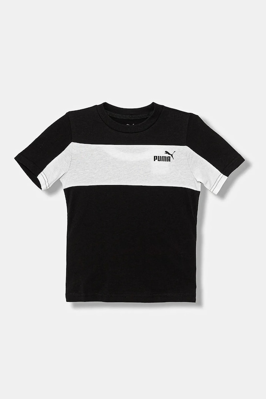

Детская хлопковая футболка ESS BLOCK Small Logo Tee B Puma, черный