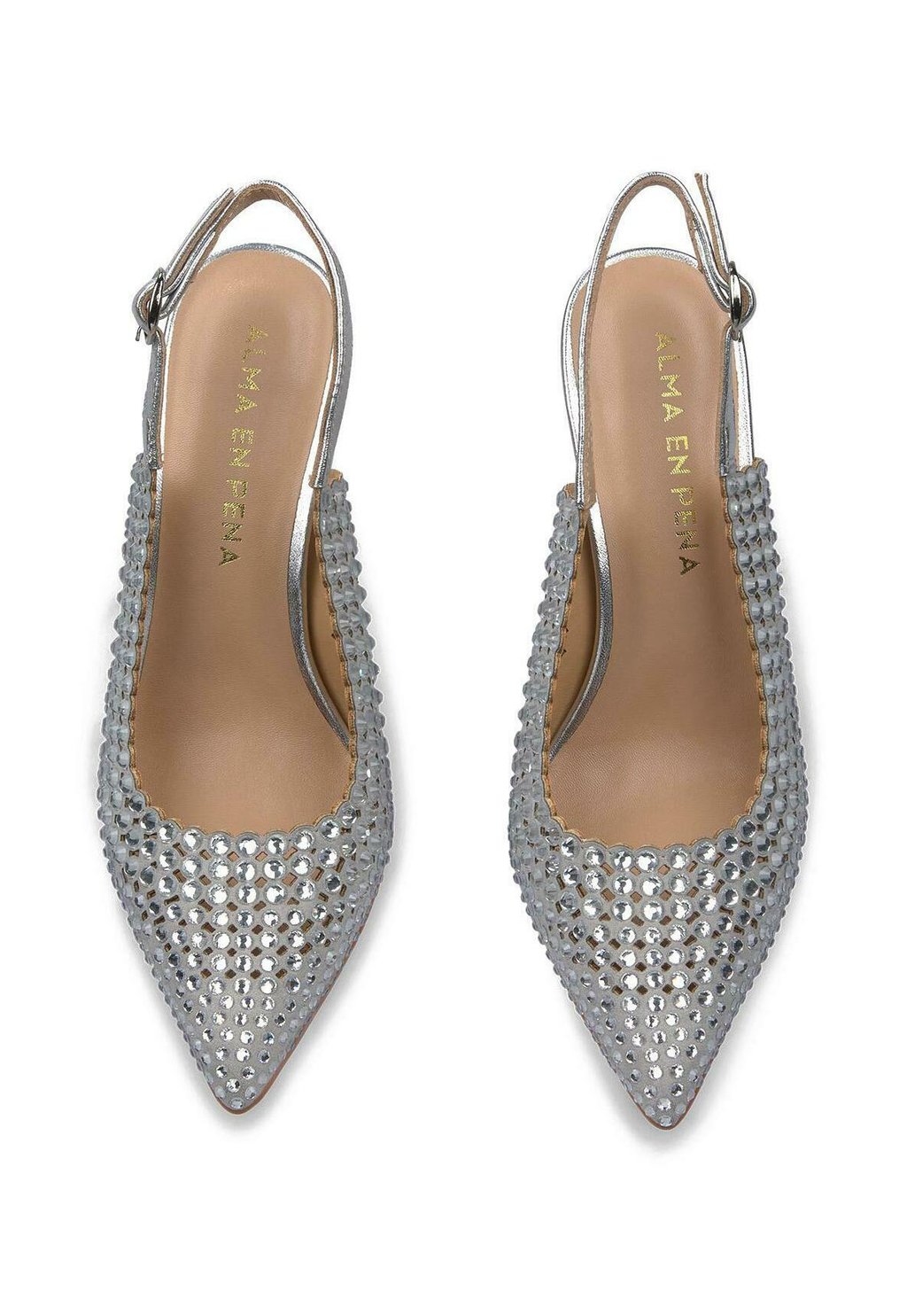 Классические туфли на каблуке High heels Alma en Pena, серебряный — фото 4