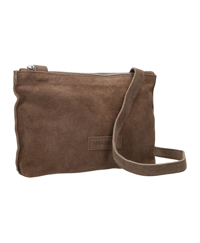 

Большая фестивальная сумка из промасленной замши Shabbies, коричневый