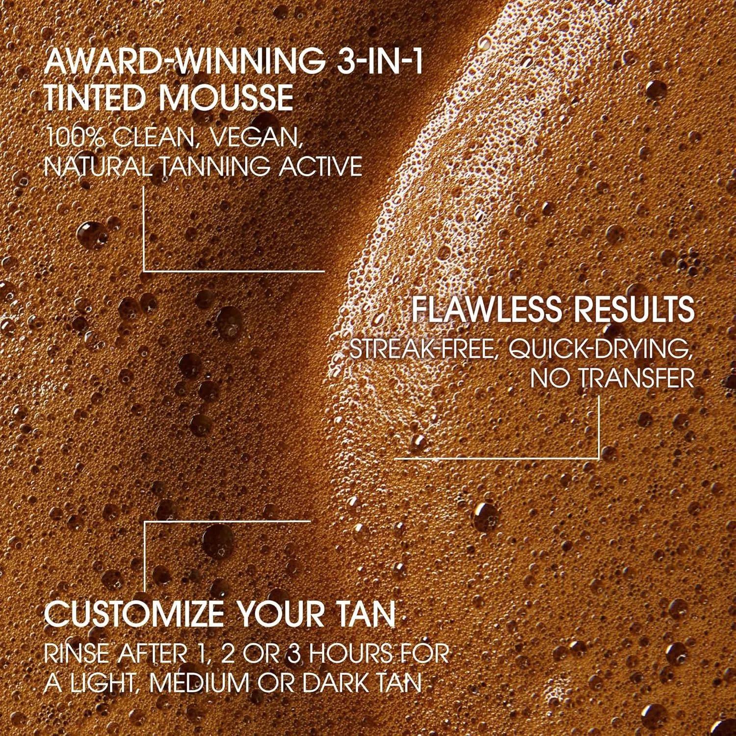 St.Tropex Self Tan Express мини-набор для путешествий: мусс для автозагара Light/Medium/Dark 1-3 часа и аппликатор-варежка, ровный и натуральный оттенок, vegan 50 мл (1 шт.) St.Tropez, Brown — фото 2