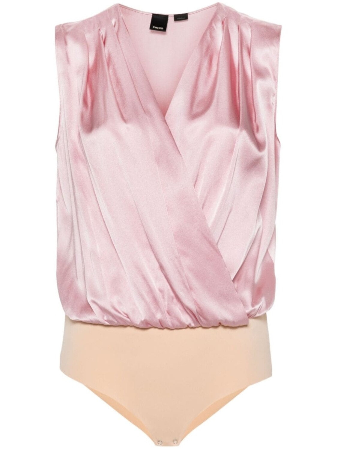 

PINKO атласное боди Ines, розовый