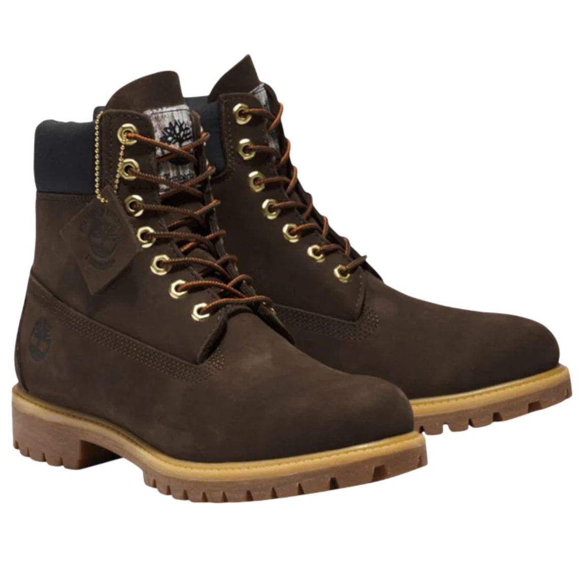 Водонепроницаемые ботинки Timberland 6 Inch Premium, темно-коричневые — фото 3