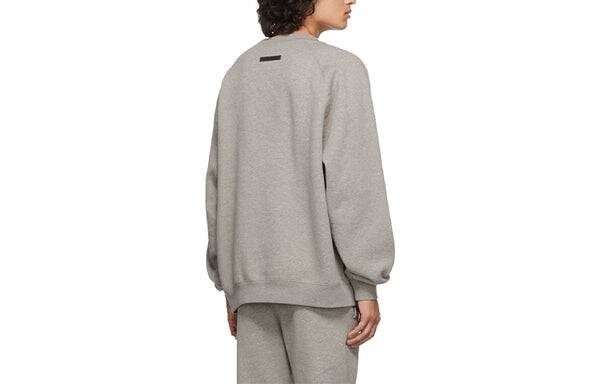 Толстовка Fear of God Essentials FW21 Pullover Crewneck Dark Heather Oatmeal, цвет oatmeal — фото 4