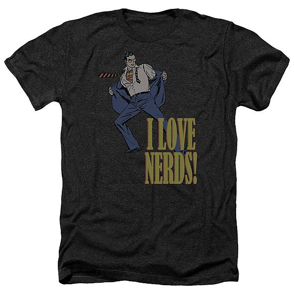

Футболка Dc comics i love nerds adult heather Licensed Character