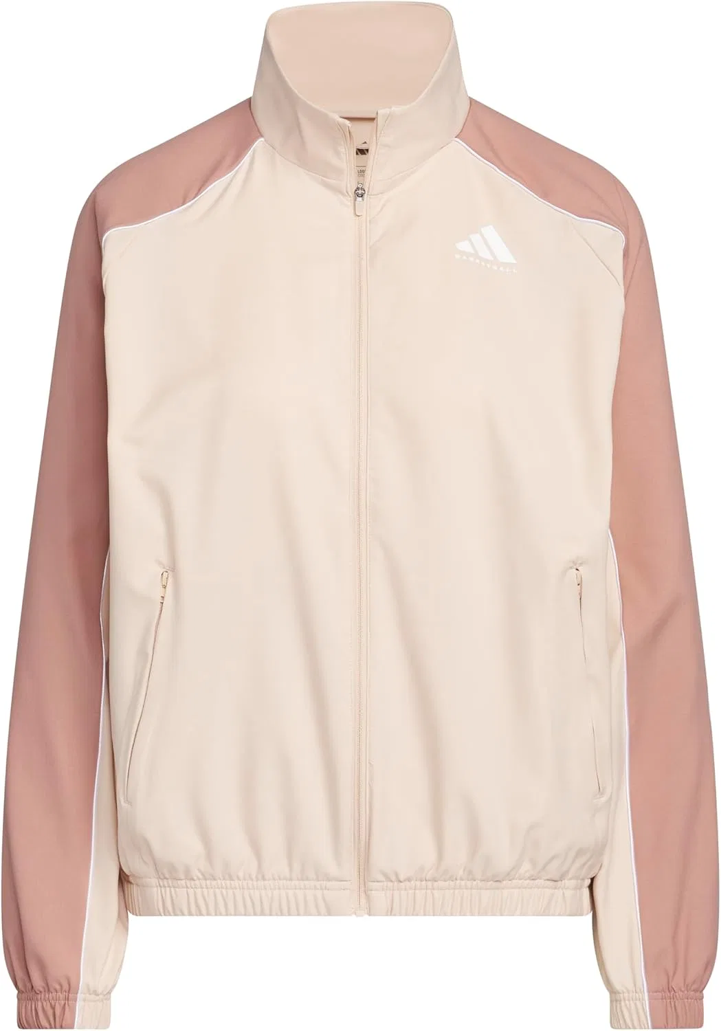 Женская баскетбольная куртка adidas, Halo Blush/Warm Clay