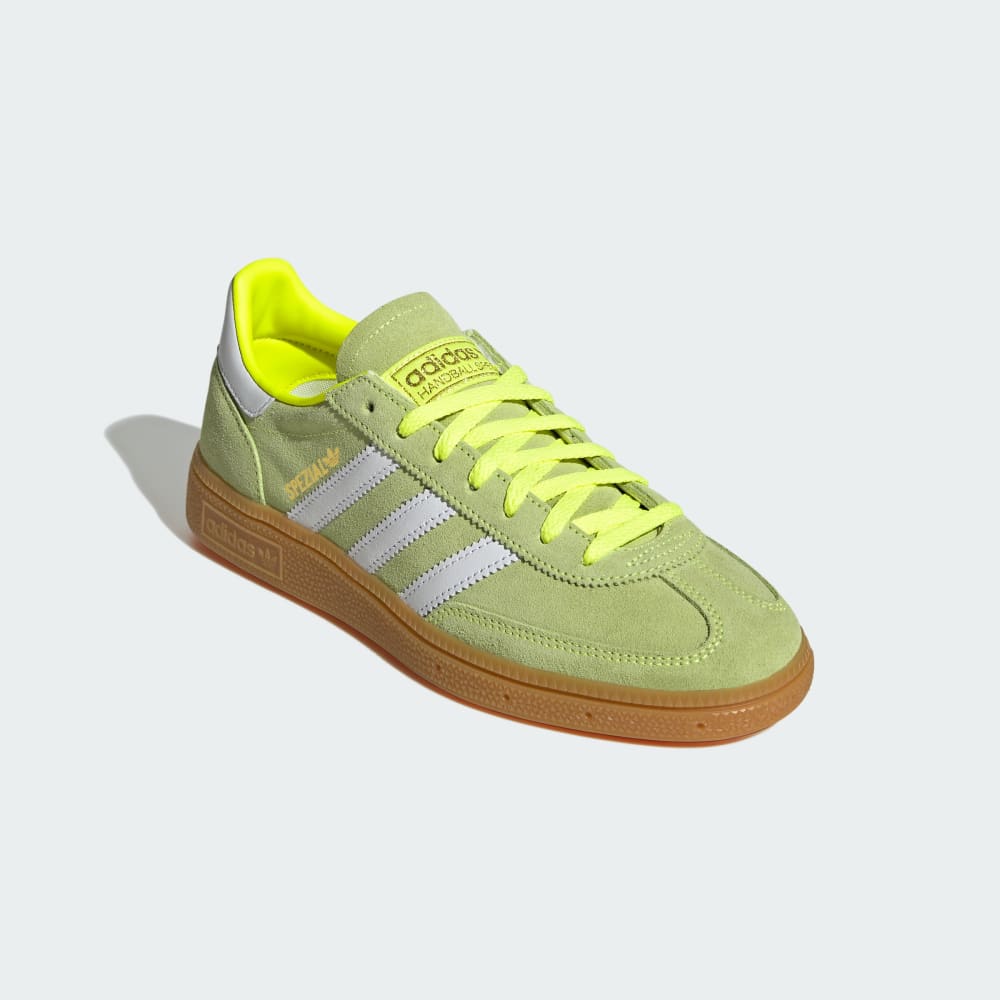 Кроссовки Adidas Handball Spezial Shoes, цвет Solar Yellow/Cloud White/Gold Metallic — фото 4