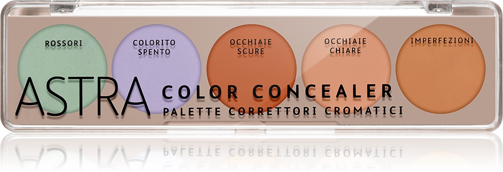 

Палитра цветных консилеров Astra Make-Up, 6,5 гр