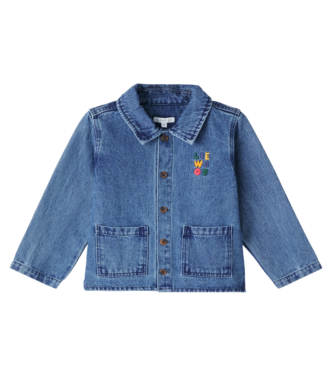 

Кинсли вышитая джимовая рубашка-оверсайз Liewood, Medium Blue Denim