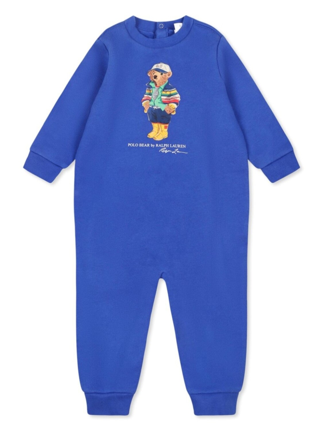 

POLO RALPH LAUREN KIDS комбинезон с принтом Polo Bear, синий