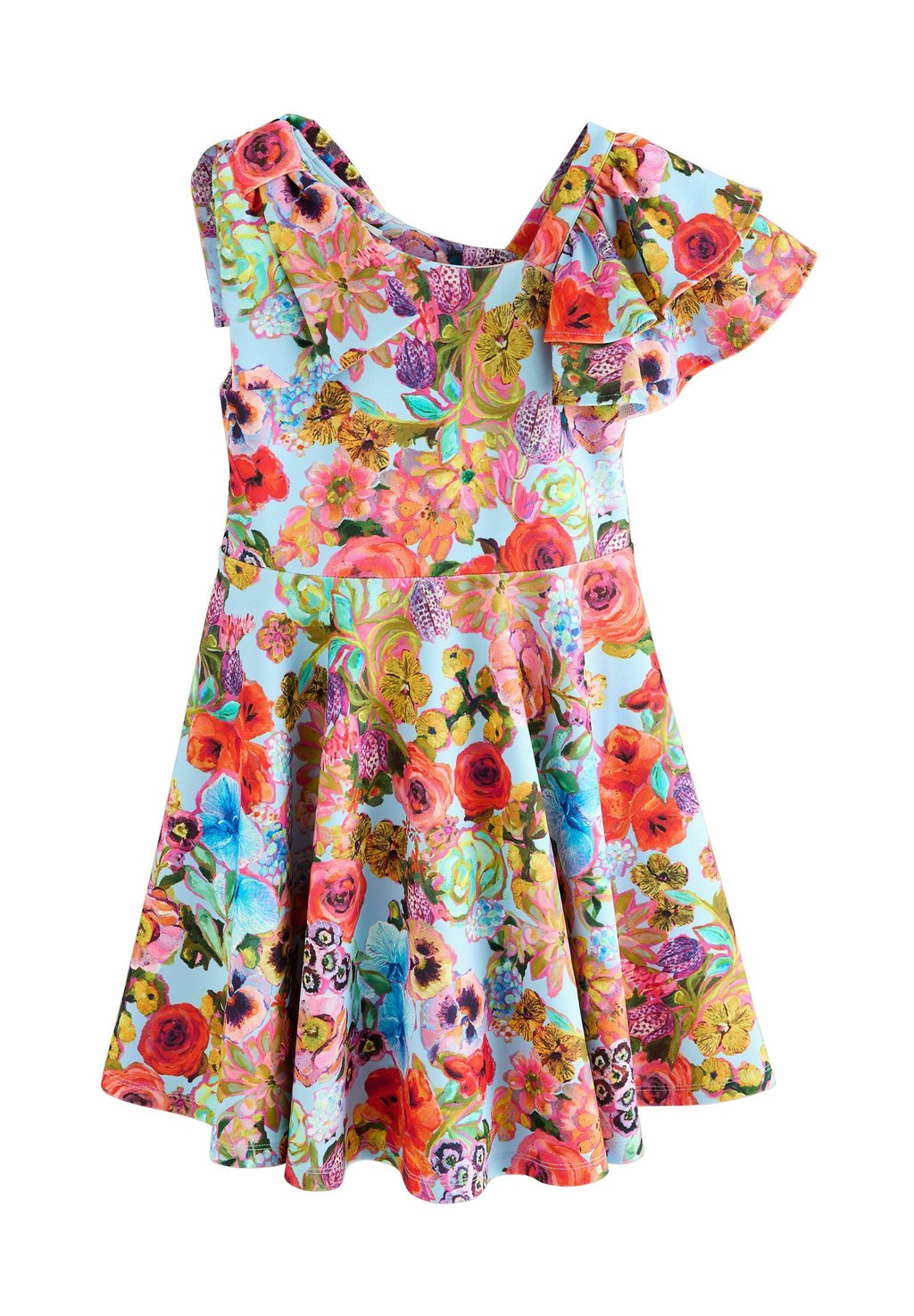 

Платье из джерси REGULAR FIT-PRINT SHOULDER DETAIL Next, светло-голубой