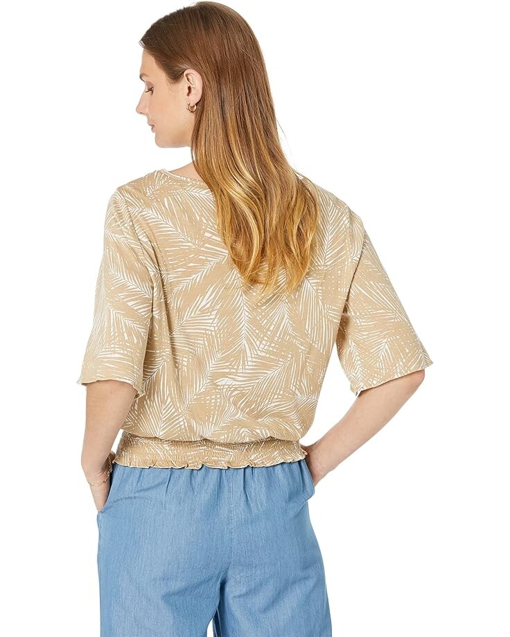 

Топ Michael Kors Palm Kimono Top, хаки