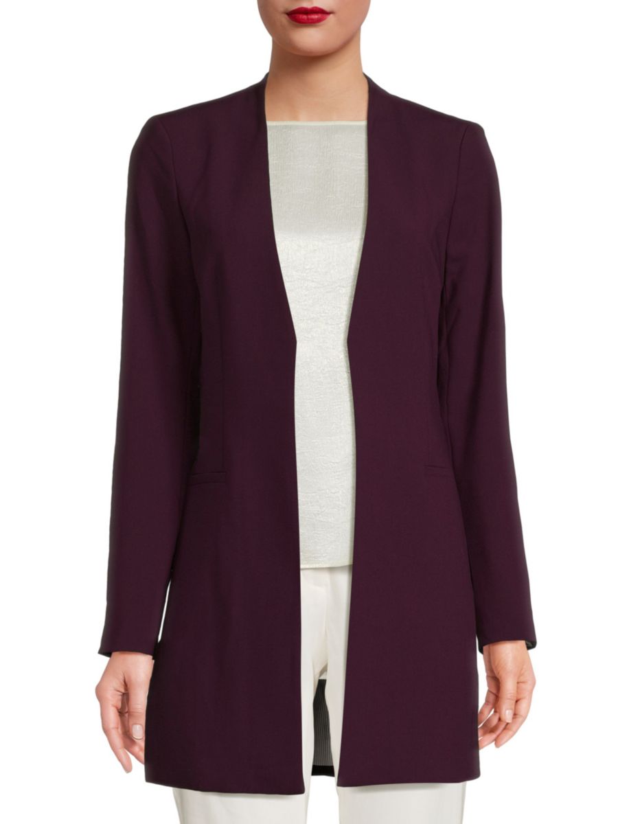 

Куртка Lux Open Front Calvin Klein, цвет Aubergine