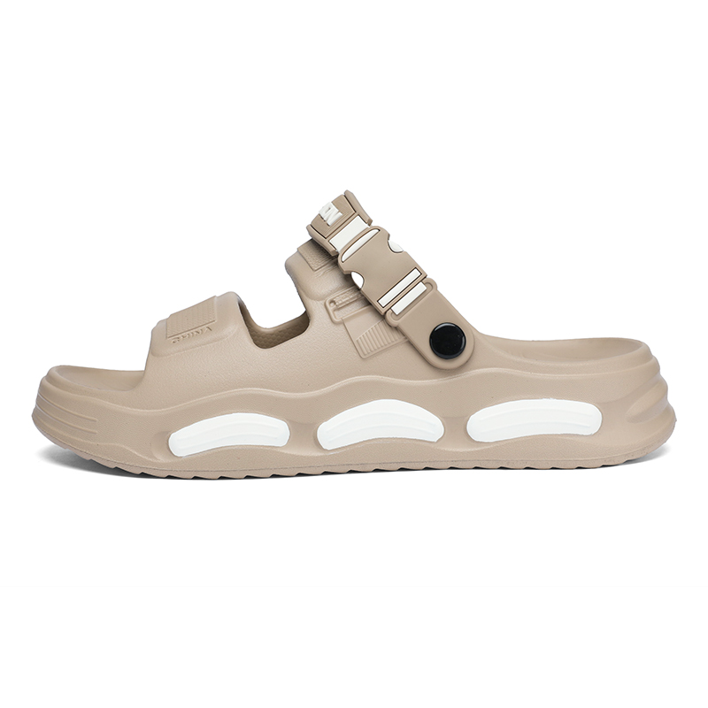 

NANJIREN Пляжные сандалии мужские оранжево-серо-бежевые, цвет Brown Beige