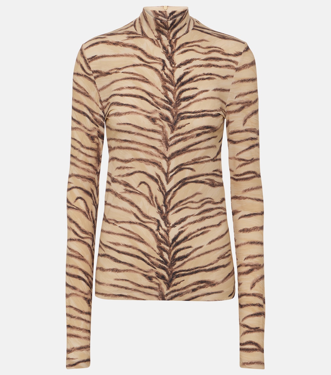 

Трикотажный топ с тигровым принтом Stella McCartney, Natural