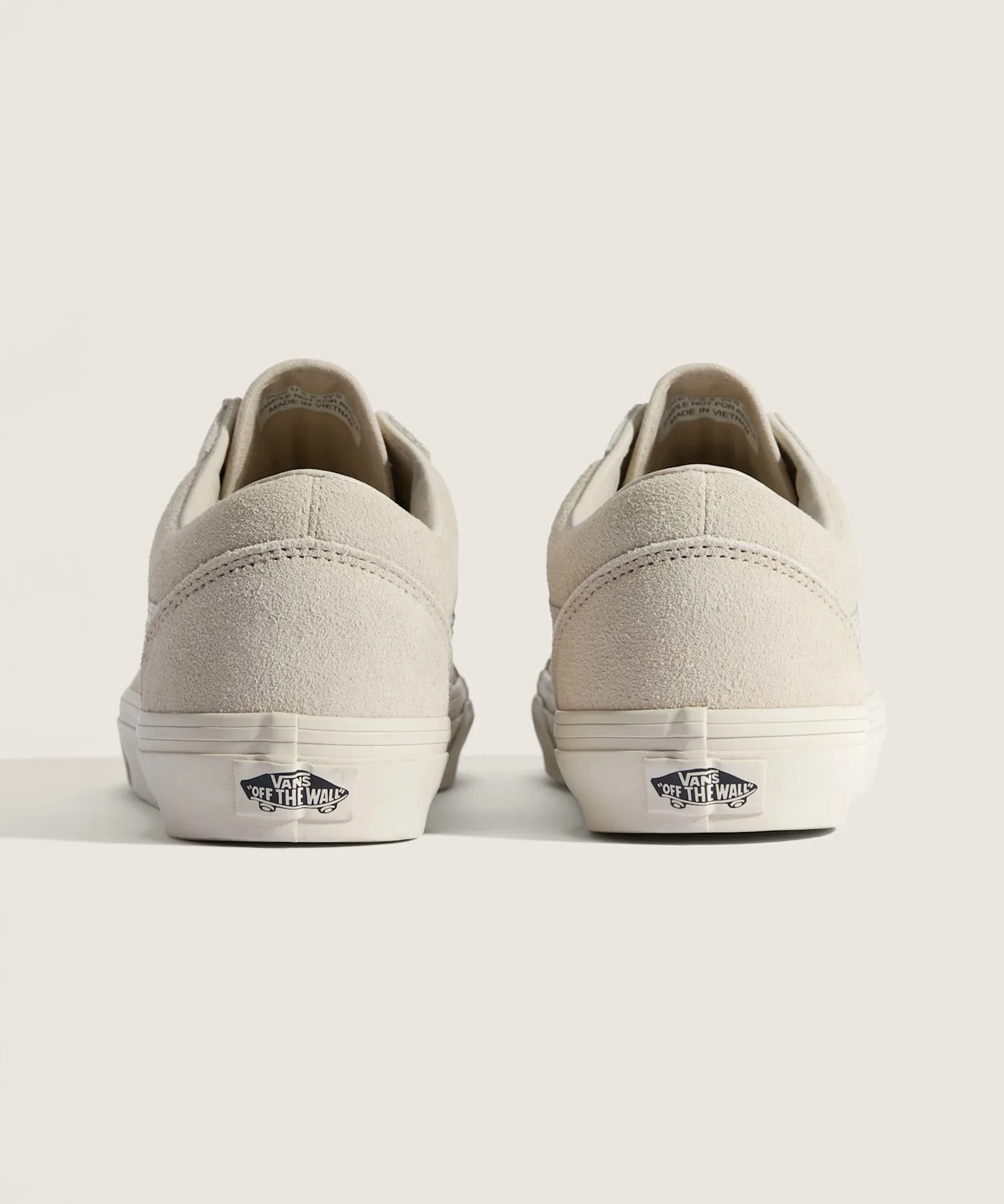 Кроссовки из натуральной кожи VANS Old Skool MONO TAUPE бежевые — фото 4