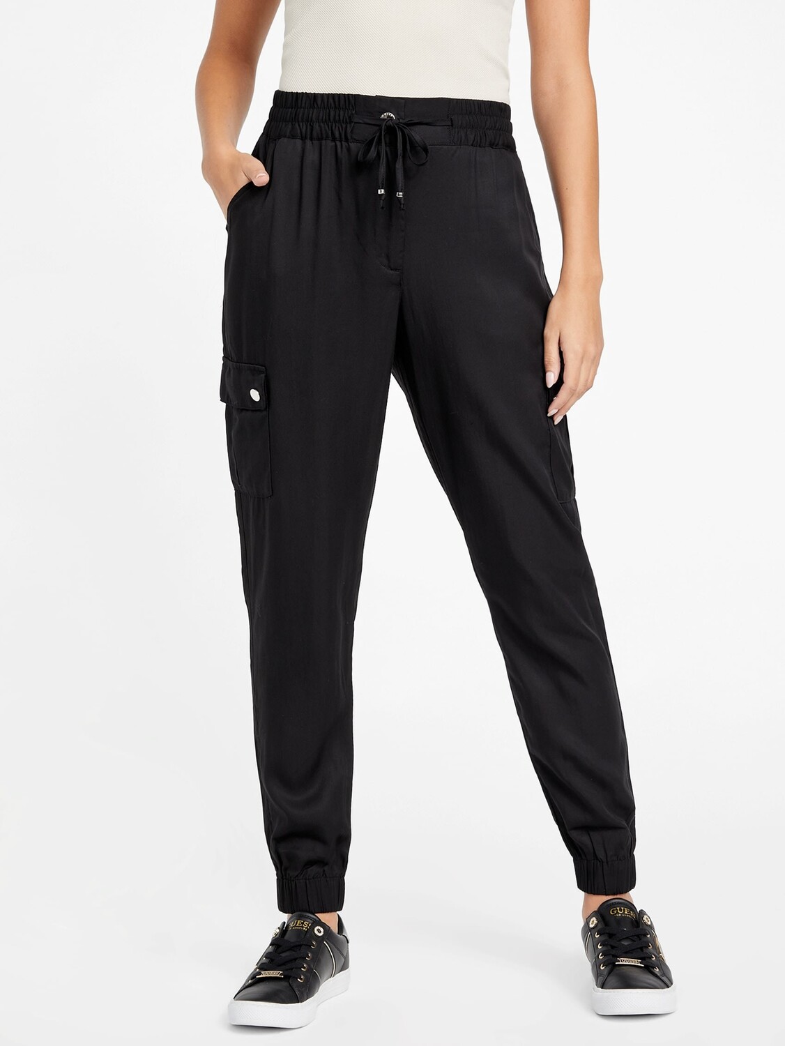 

Джоггеры-карго Nyla Guess Factory, черный
