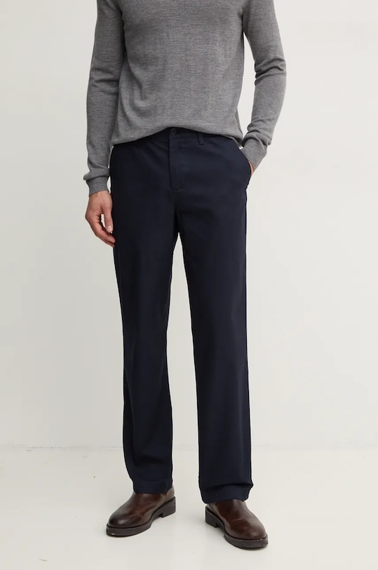 

Хлопковые брюки Lacoste, темно-синий