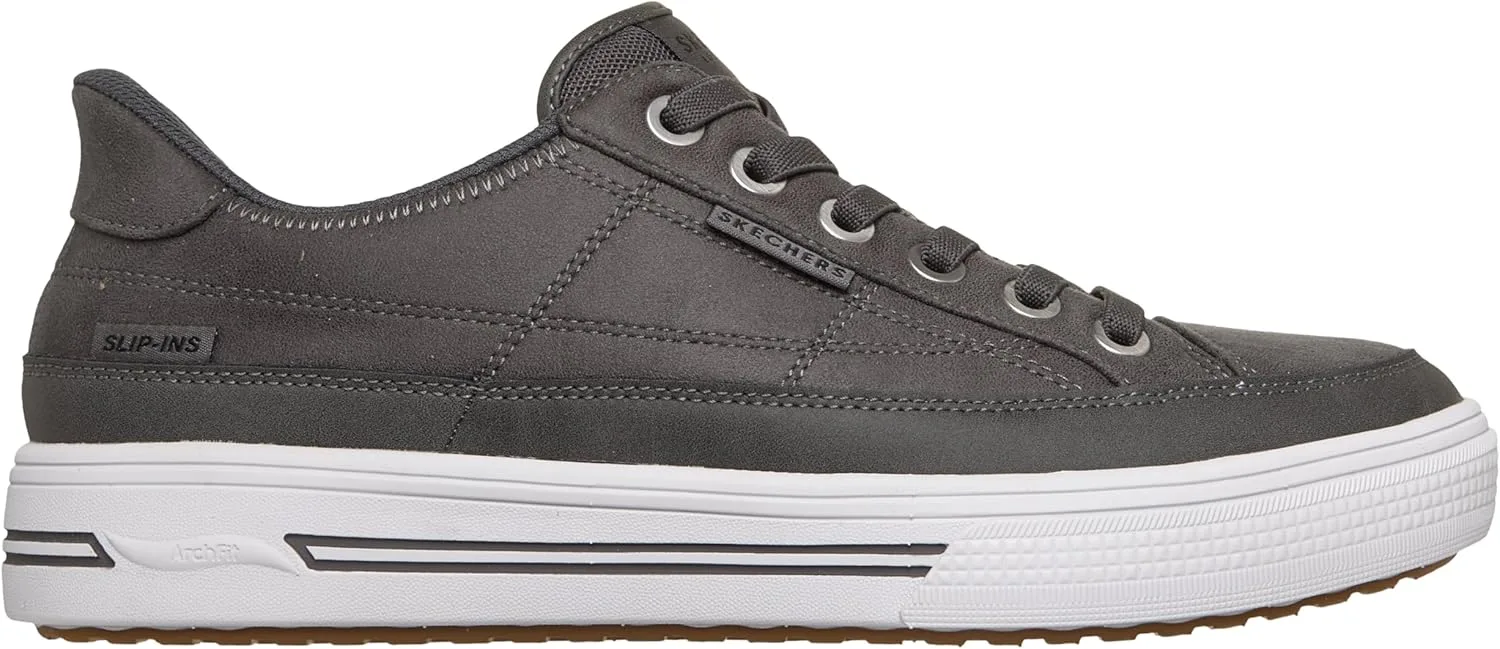 Мужские кроссовки Skechers Arch Fit Arcade Join Ya There Hands Free Slip-ins, серый — фото 4