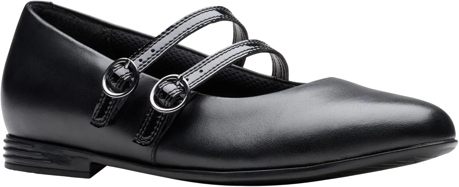 Кроссовки унисекс Clarks Originals Finja Bar Y, черная кожа — фото 4