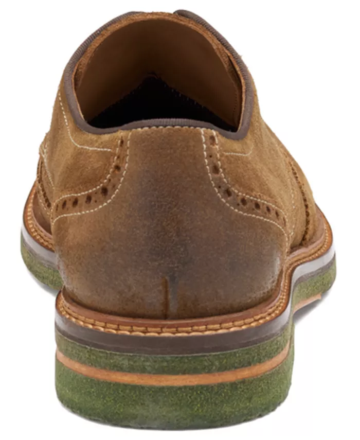 Мужские повседневные туфли Calder Wingtip с круглым носком Johnston & Murphy, загар/бежевый — фото 3