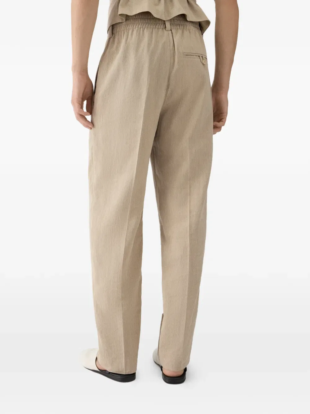 Плиссированные брюки Croisiere Jacquemus, нейтральный — фото 4