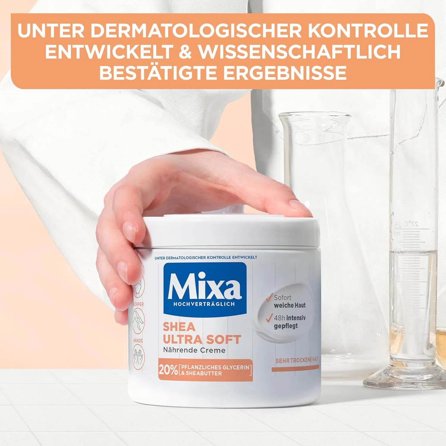 Интенсивный питательный крем с маслом ши от Mixa Mixa, Intensive Nourishing — фото 3