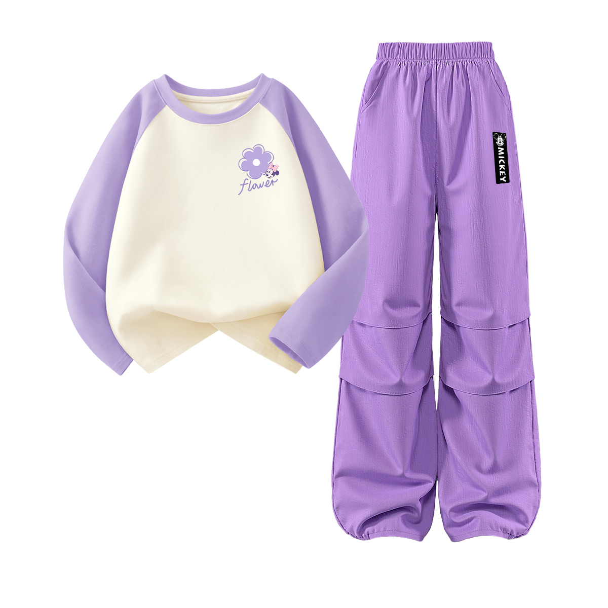 

Детская повседневная спортивная одежда Disney, фиолетовый