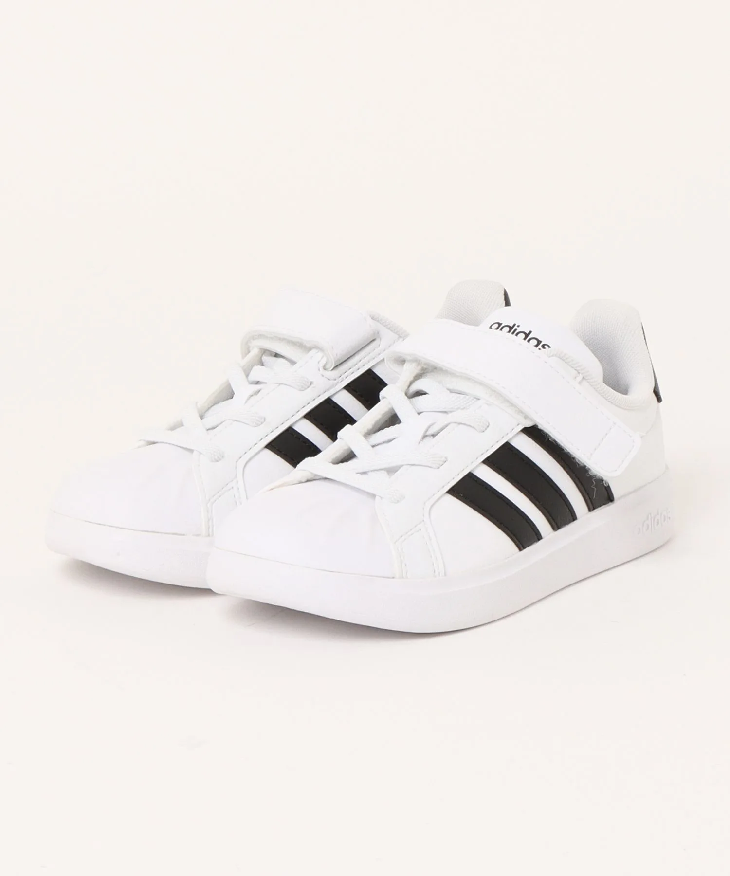 Детские кроссовки с липучкой STREETTALK EL C adidas бело-чёрные