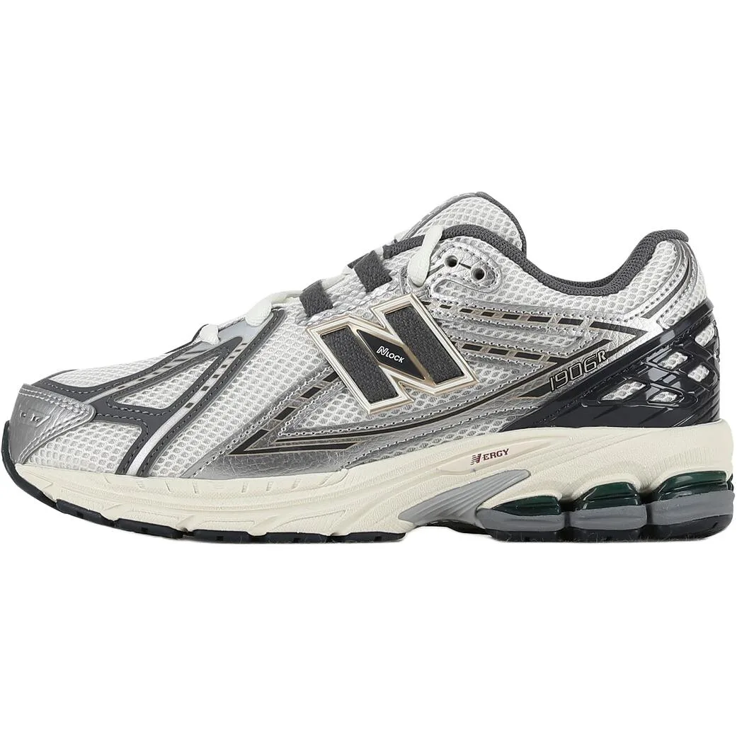New Balance NB 1906R Дышащие поддерживающие низкие детские кроссовки Silver