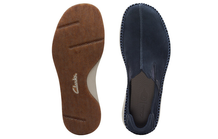 Мужские повседневные мужские низкие синие Clarks — фото 3
