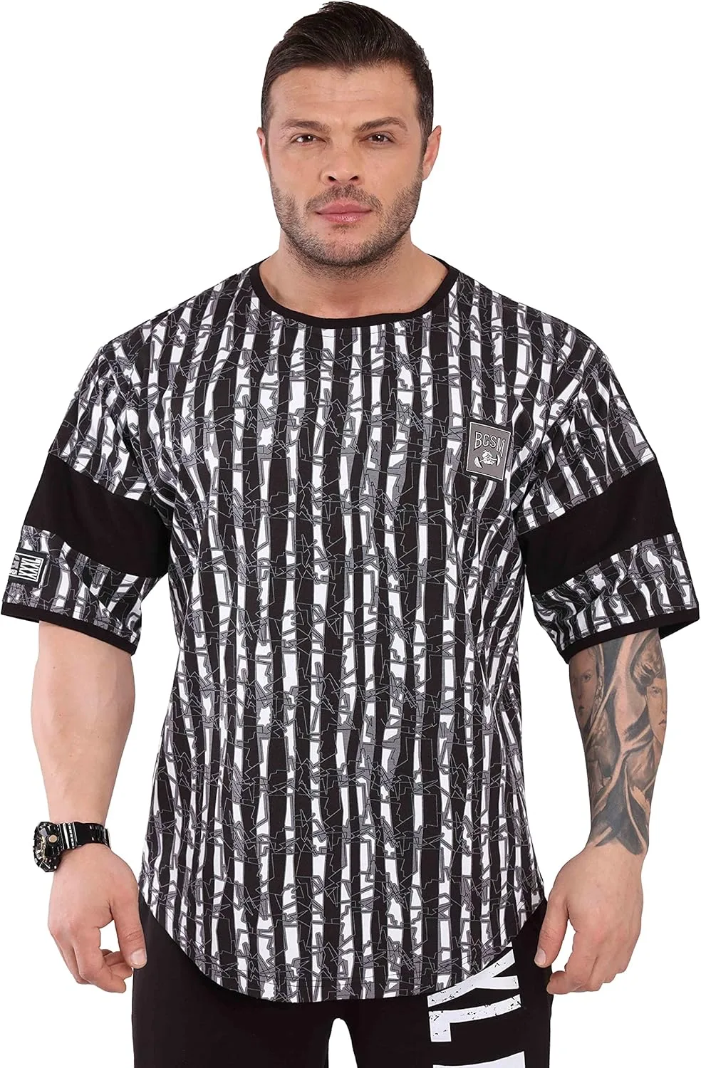 

Мужская футболка оверсайз для фитнеса BIG SAM SPORTSWEAR COMPANY