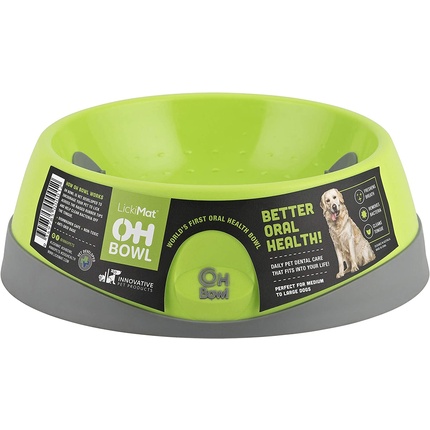 

Innovative Pet Products Oral Health Собачья миска, маленькая, зеленая Rosewood