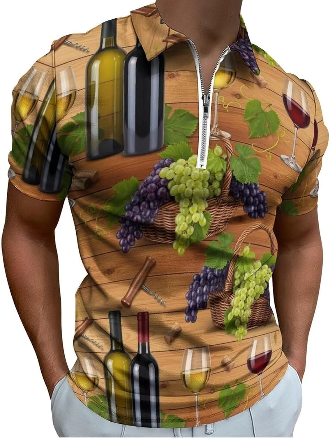 

Мужская летняя поло с коротким рукавом и молнией, размеры S-4XL PPIKTC