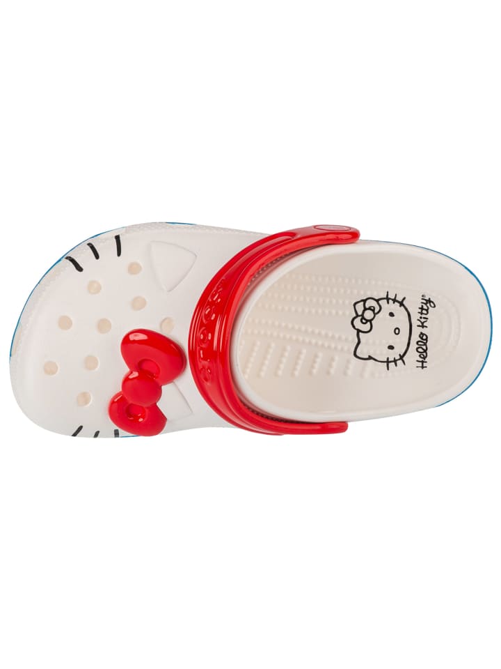Детские сабо Crocs Classic Hello Kitty Iam белого цвета — фото 3