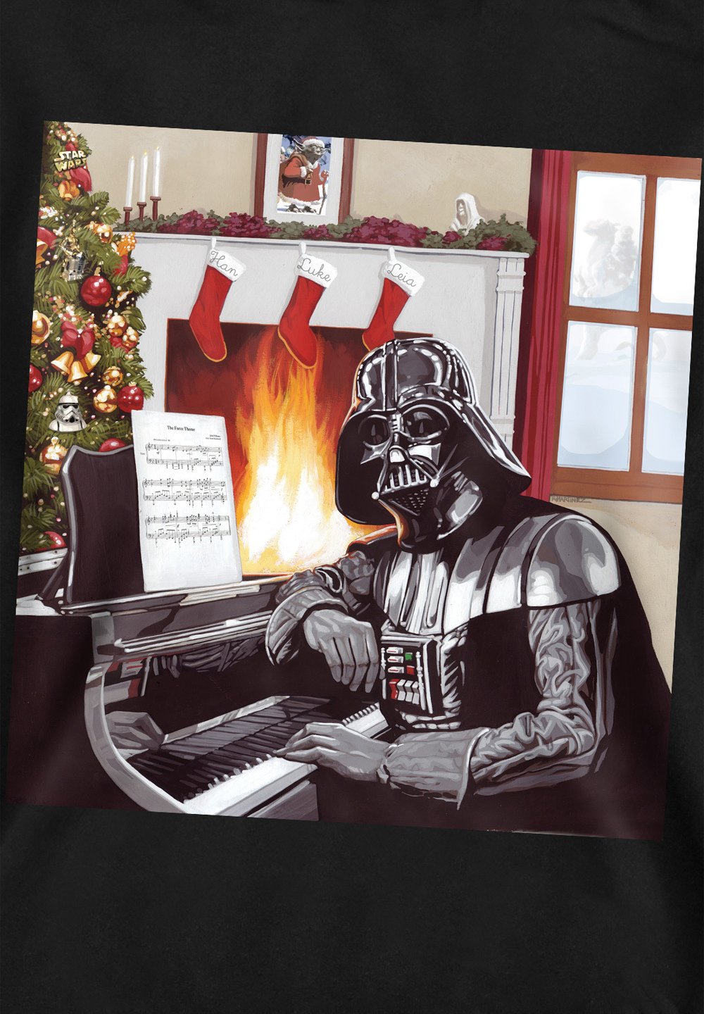 

Толстовка STAR WARS DARTH VADER CHRISTMAS CAROLS PRINT Star Wars, черный
