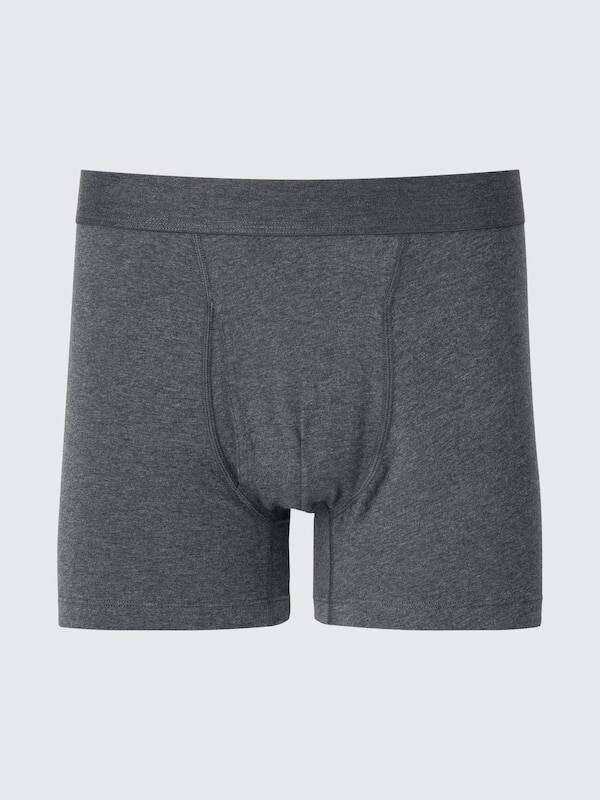 

Хлопковые боксерские трусы Uniqlo, серый