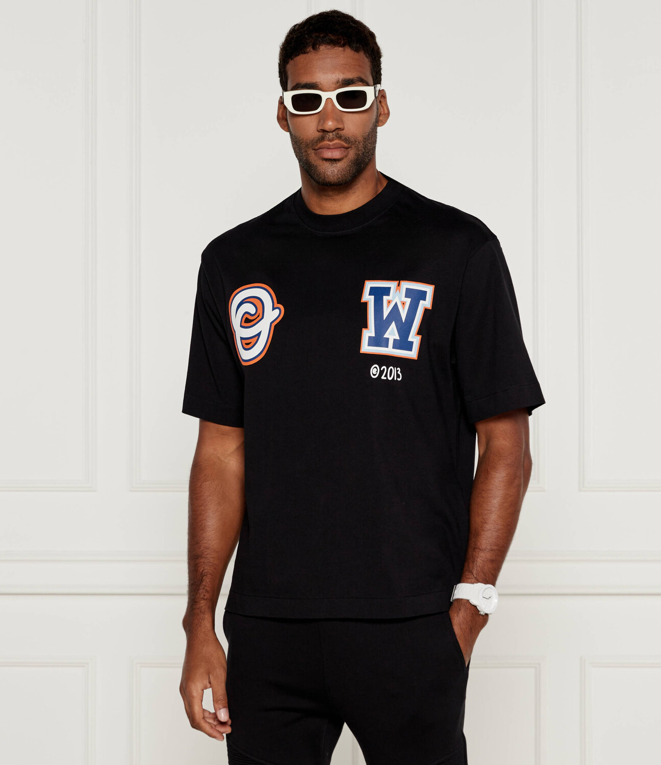 

Футболка OFF-WHITE Wiz skate Regular Fit, черный