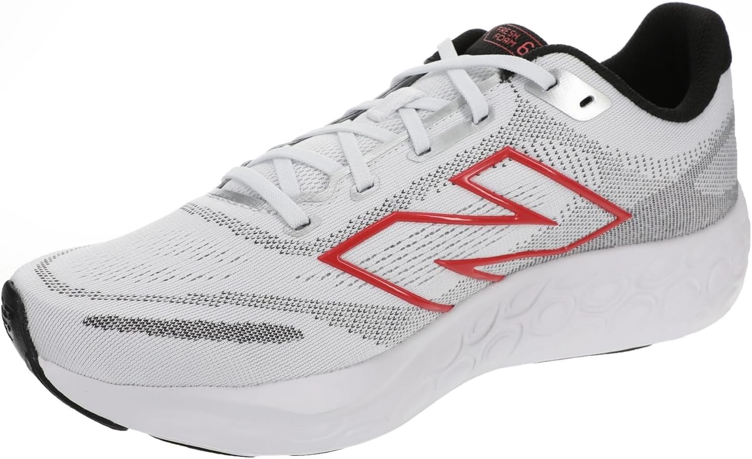 Мужские кроссовки New Balance Fresh Foam 680 V8, белый/черный — фото 4