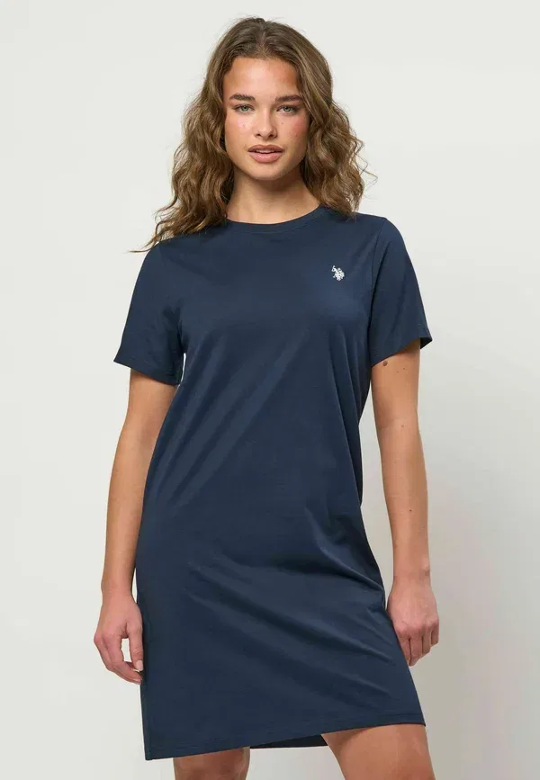 Платье-джерси Uwmonica U.S. Polo Assn., тёмно-сапфировый