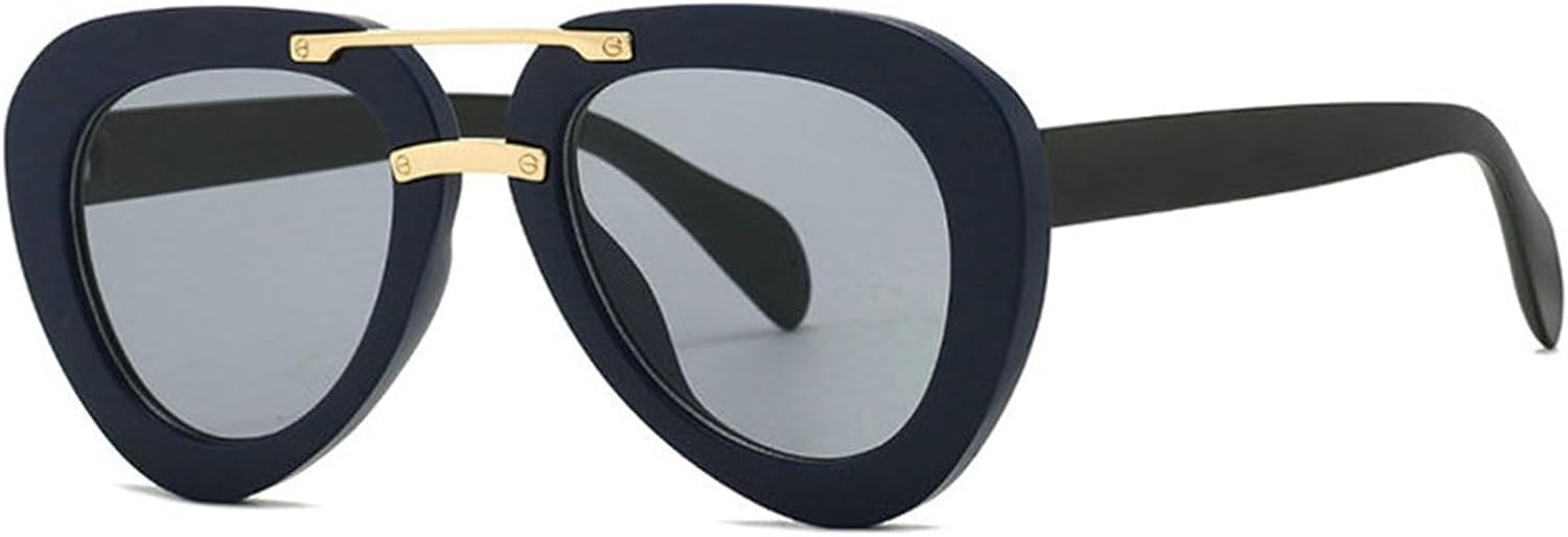 

Солнцезащитные очки Helena Oversized Oval для женщин и мужчин, модель 2025, роскошные винтажные очки-пилот с градиентным переходом цвета, очки для активного отдыха, C3