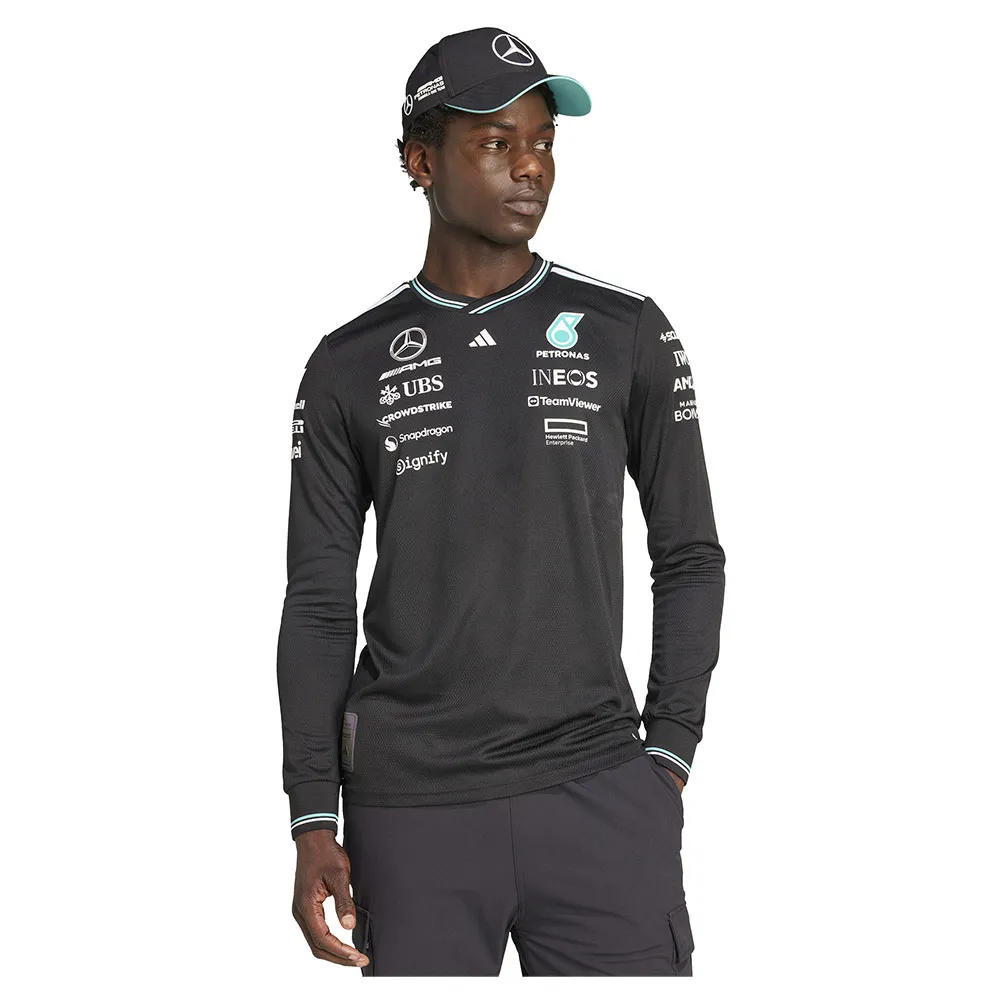 

Футболка с длинным рукавом adidas Mercedes AMG Petronas F1 Team, серый