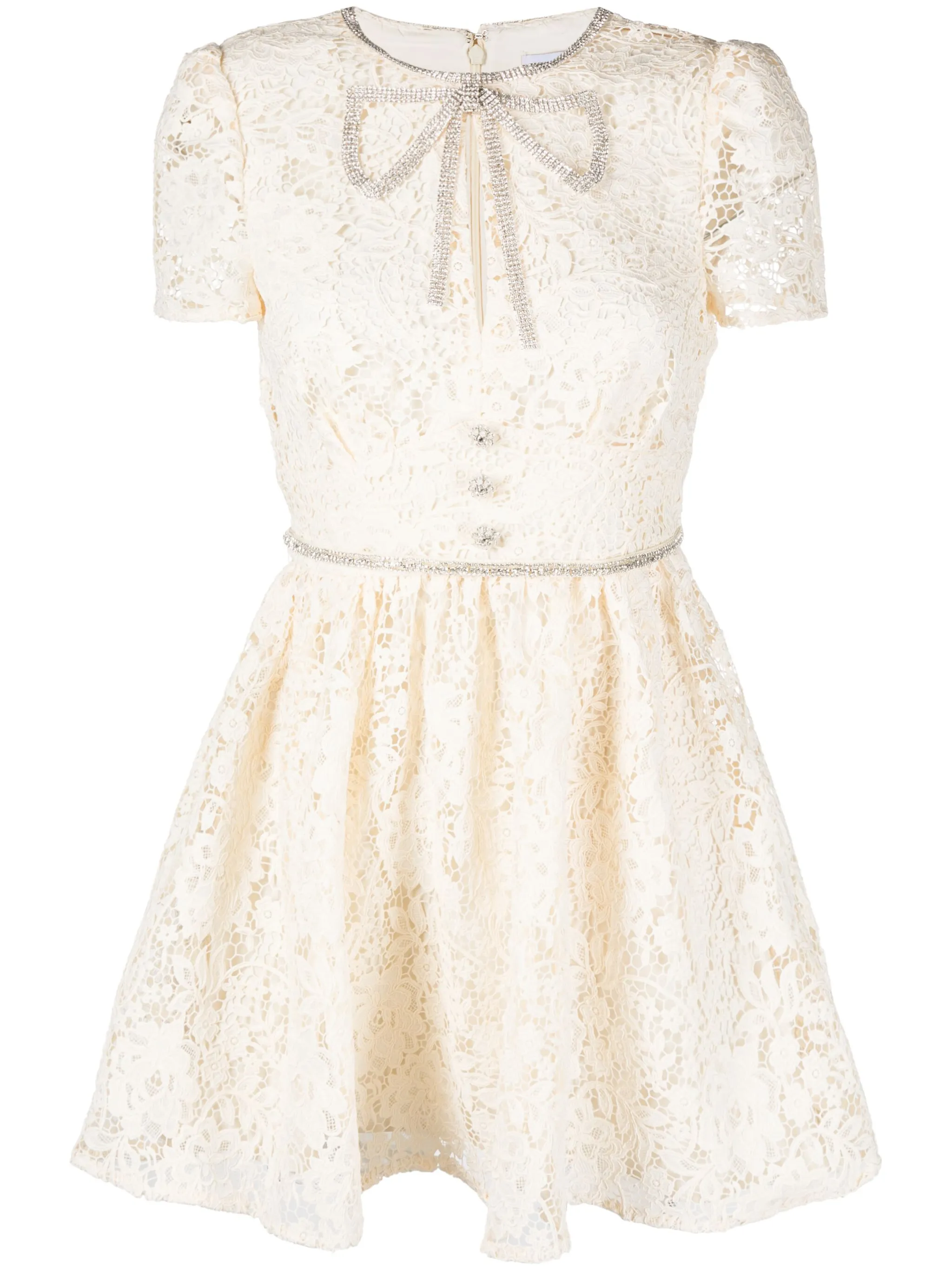 

Платье с кристаллами Self-Portrait, нейтральный