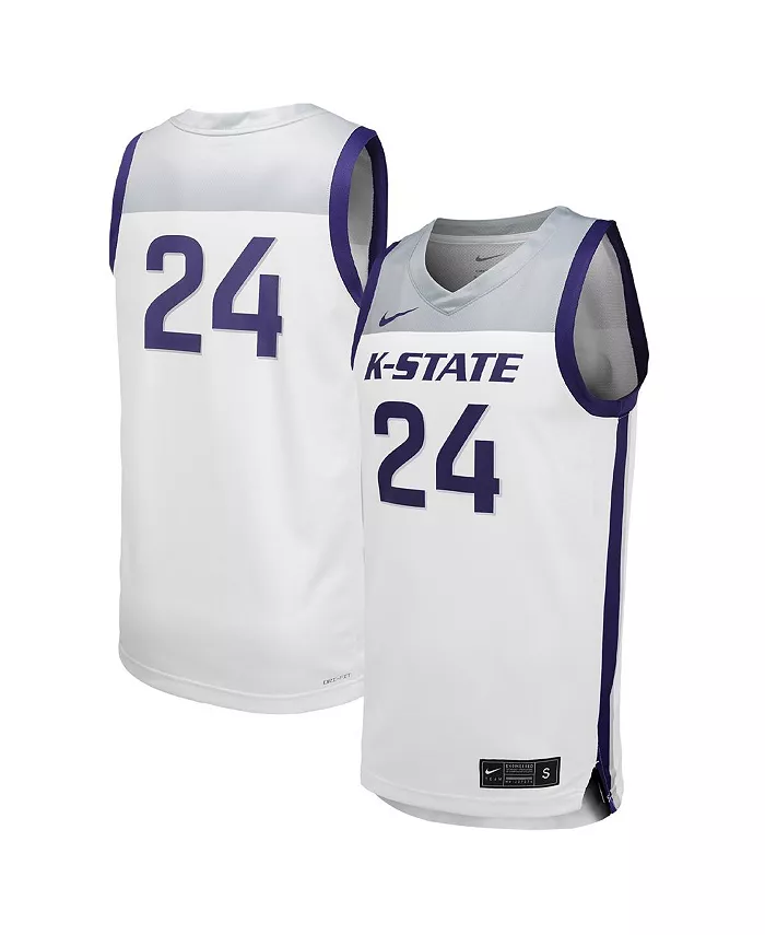 

Женская и мужская баскетбольная майка Kansas State Wildcats Team 23 белого цвета Nike