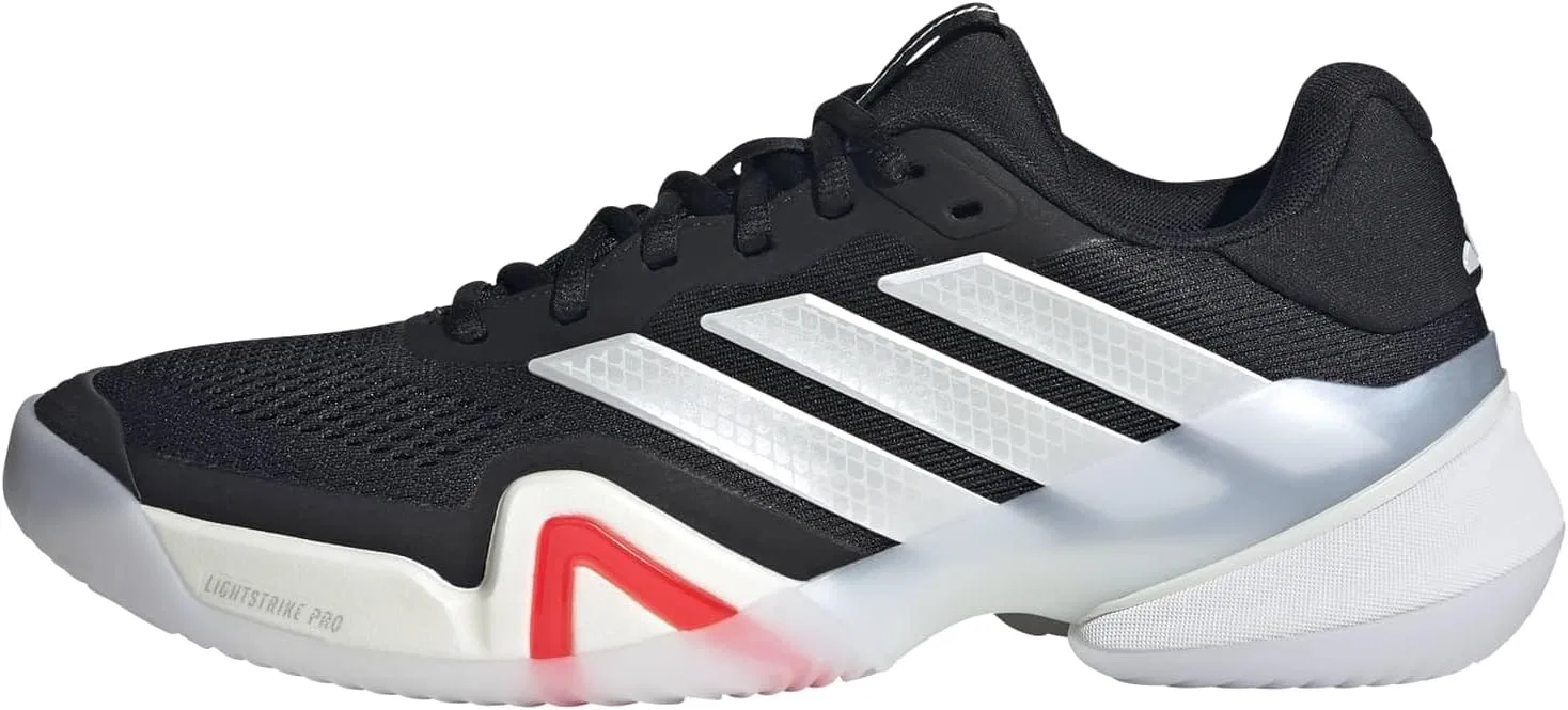 Кроссовки теннисные adidas Barricade 14, Black/Zero Metallic/Lucid Red