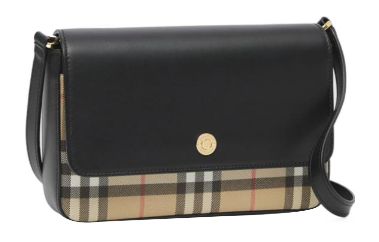 Мини-сумка Burberry через плечо из черной телячьей кожи — фото 2